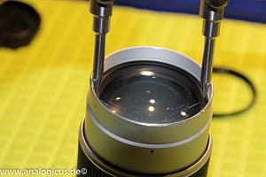 Auto Beriflex 135 mm Fotos zum Ausbau / Zerlegen des Objektivs